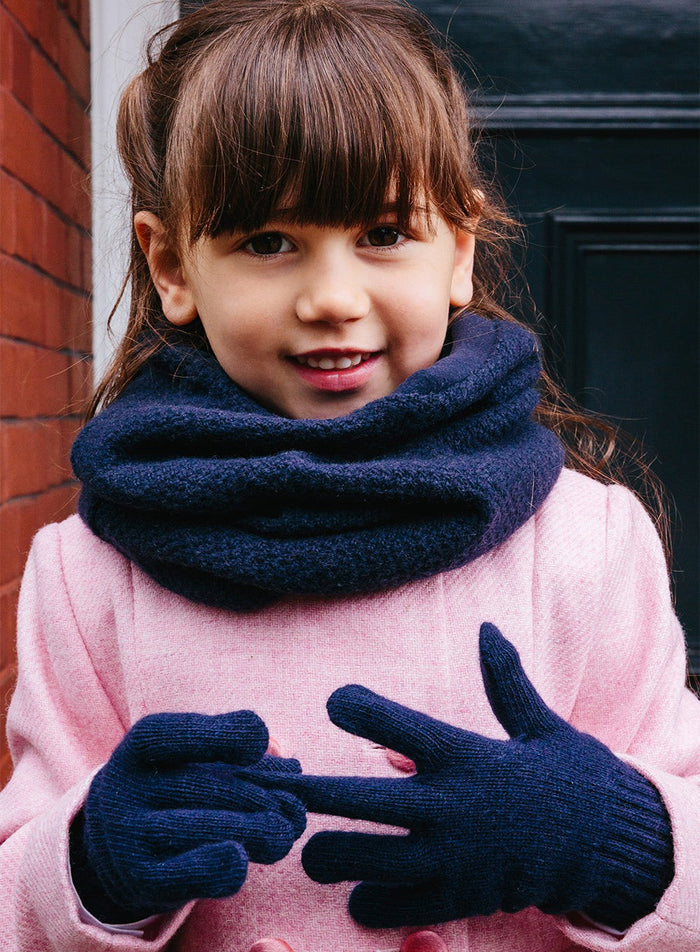 Snoody Snoody Rice Stitch Snoody in Navy