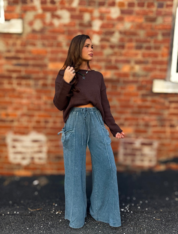 Rich Brown Knit Sweater
