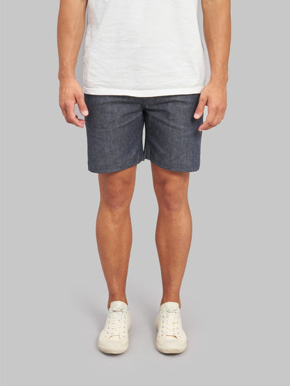rogue territory infantry selvedge denim shorts 11oz indigo front fit