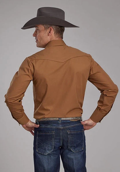 Roper 2124 Solid (Rust) - Men's Western Shirt