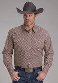Roper 2250 Stretch Foulard (Wine) - Men's Western Shirt