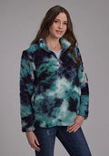 Roper 2260 Tie Dye (Blue) - Women's Fleece Pullover