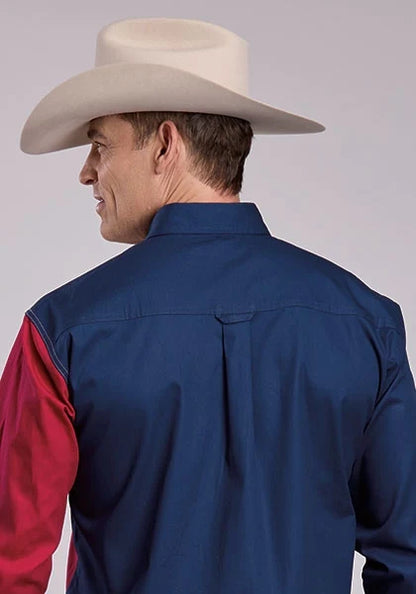 Roper Pieced Texas Flag (Multi) - Men's Western Shirt