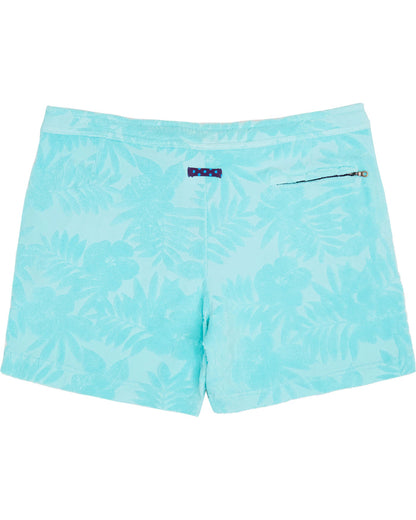 SAM FARM FLORAL TOWEL SHORT - SPEARMINT