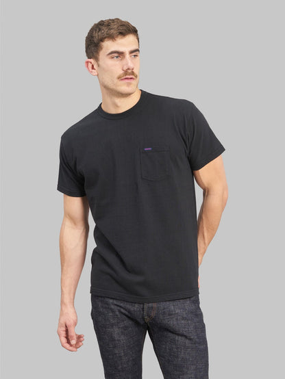 samurai jeans heavyweight pocket plain black style