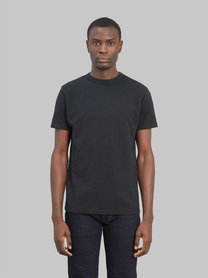 samurai jeans rim inlay loopwheel tshirt black slim front