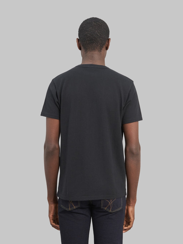 samurai jeans rim inlay loopwheel tshirt black slim back fit