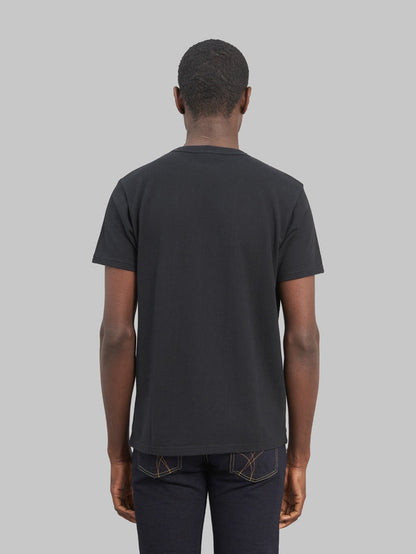 samurai jeans rim inlay loopwheel tshirt black slim back fit