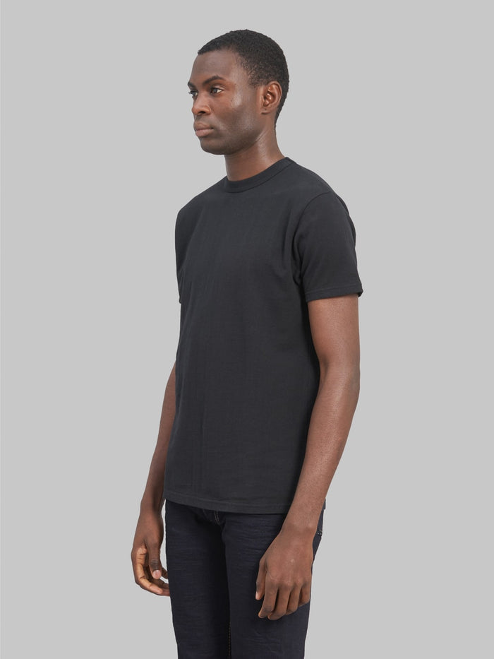 samurai jeans rim inlay loopwheel tshirt black slim side