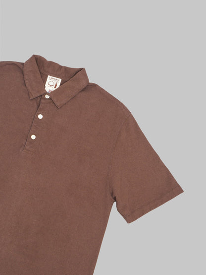 samurai jeans japanese cotton polo kuri dark short sleeve
