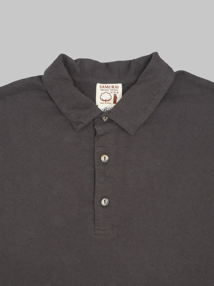 samurai jeans japanese cotton polo kuromame buttons