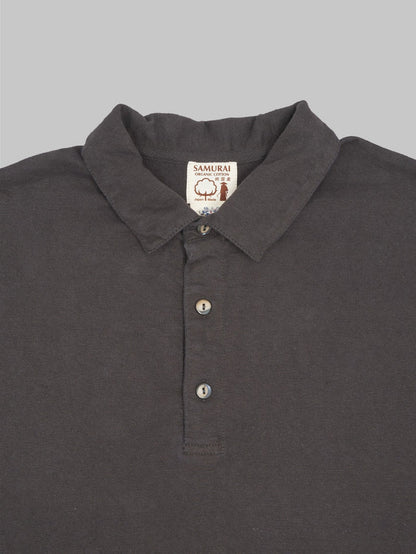samurai jeans japanese cotton polo kuromame buttons