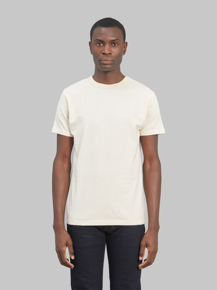 samurai jeans rim inlay loopwheel tshirt ivory slim fit
