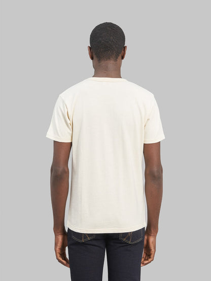 samurai jeans rim inlay loopwheel tshirt ivory back fit