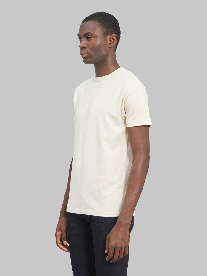 samurai jeans rim inlay loopwheel tshirt ivory side fit