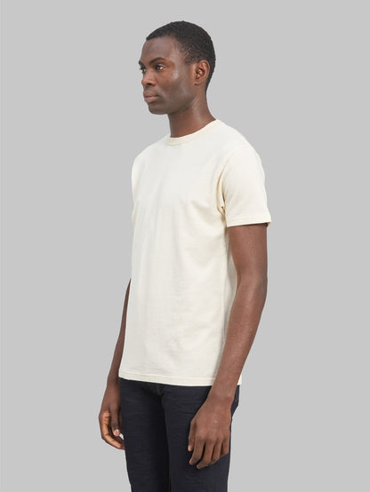 samurai jeans rim inlay loopwheel tshirt ivory side fit