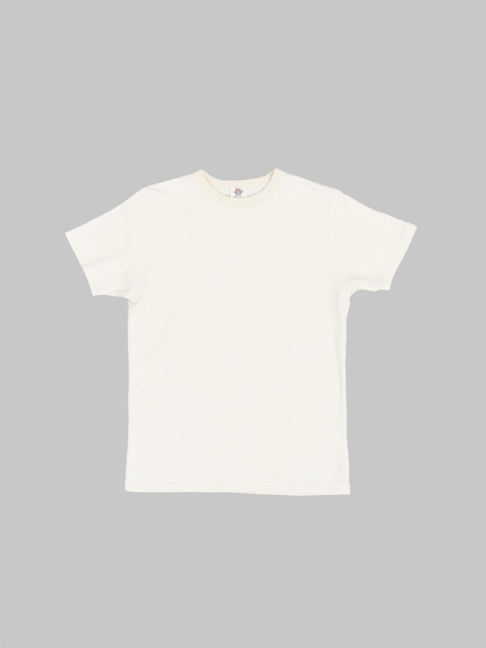 samurai jeans rim inlay loopwheel tshirt ivory front