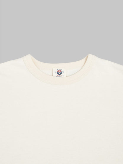 samurai jeans rim inlay loopwheel tshirt ivory collar