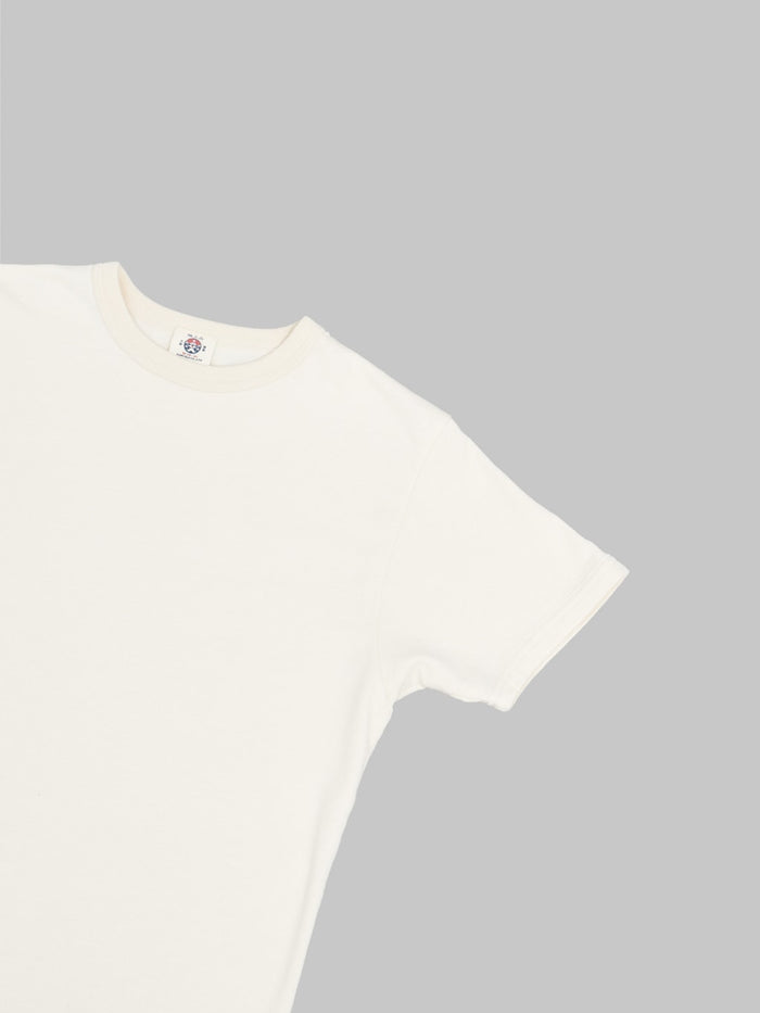 samurai jeans rim inlay loopwheel tshirt ivory sleeve