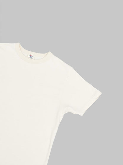 samurai jeans rim inlay loopwheel tshirt ivory sleeve