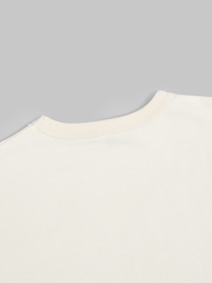 samurai jeans rim inlay loopwheel tshirt ivory back collar