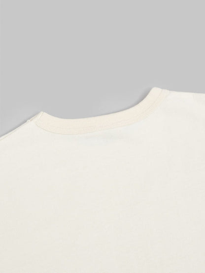 samurai jeans rim inlay loopwheel tshirt ivory back collar