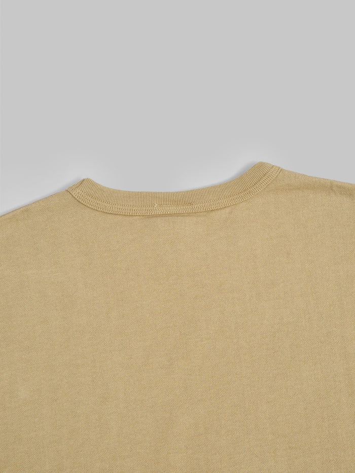 samurai jeans rim inlay loopwheel tshirt olive slim back collar