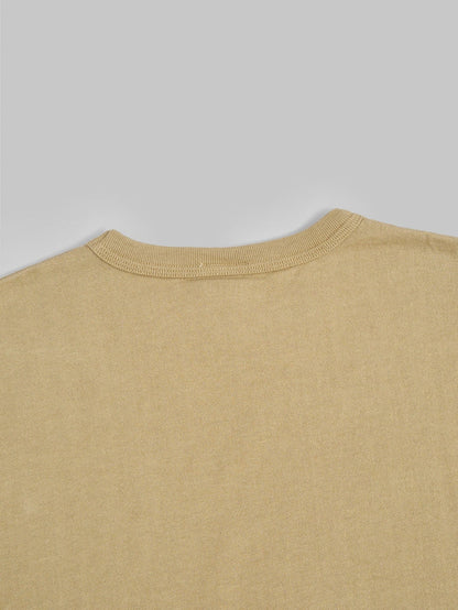 samurai jeans rim inlay loopwheel tshirt olive slim back collar