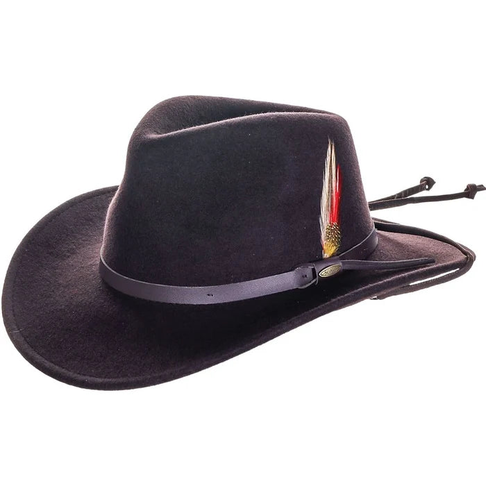 Scala Dakota Stampede - Crushable Wool Felt Outback Hat