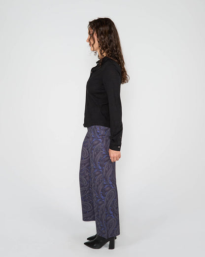 SCARLET MERINO SHIRT - BLACK