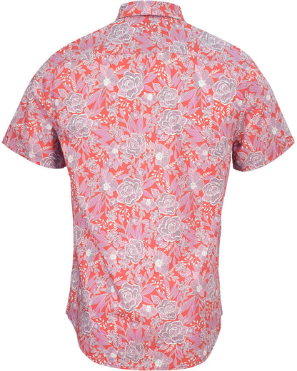 SCOTT HANDCUT FLORAL SHIRT - MELON