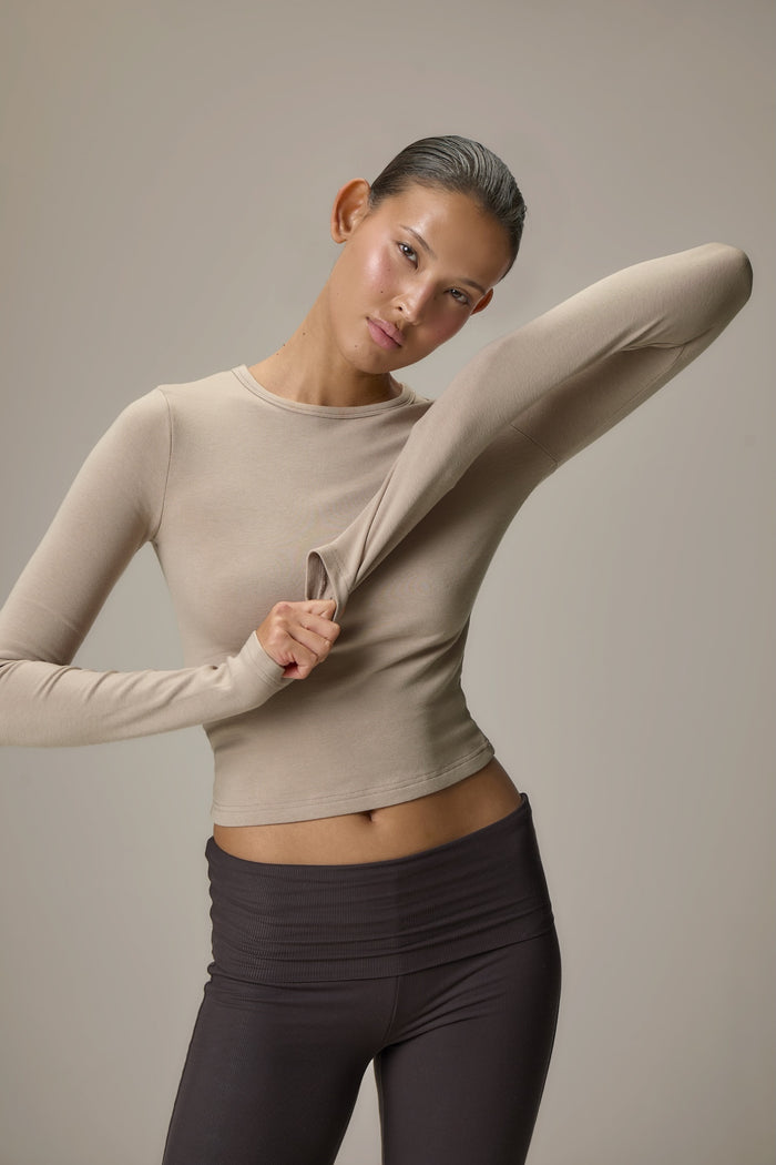 Seekers Base Long Sleeve in Beige
