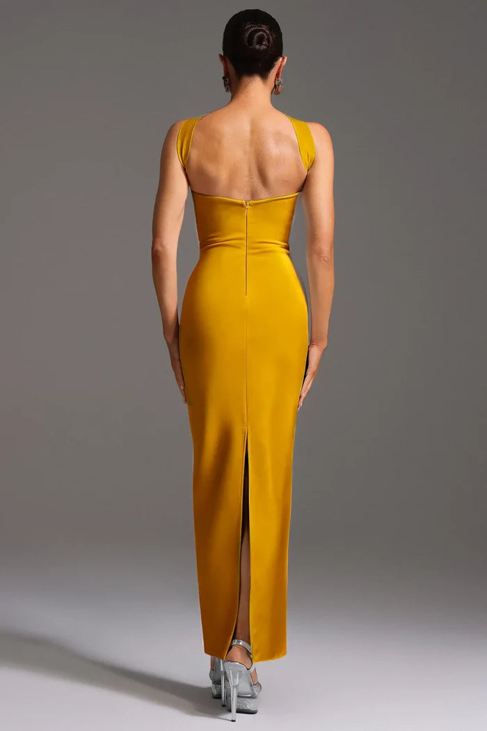 Serena Golden Aura Maxi Gown