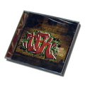 A CD case displays graffiti-style text reading Thousand Foot Krutch Best Of 07-11 on a brick wall. Tilted and shadowed, the cover hints at the bands energetic music within. Brand Name: Thousand Foot Krutch.