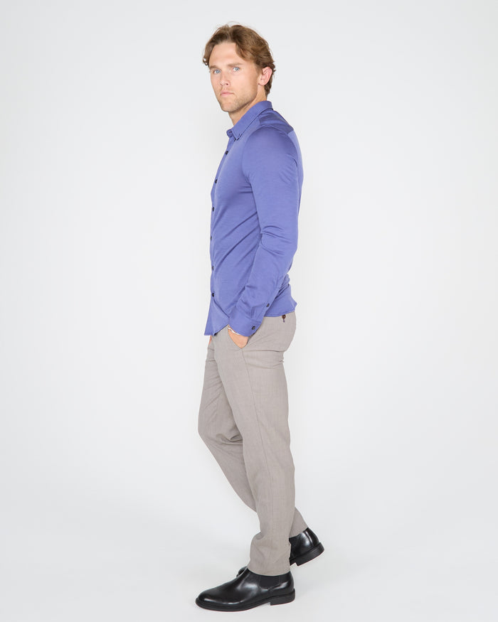 SHAWN MERINO SHIRT IN SKIPPER