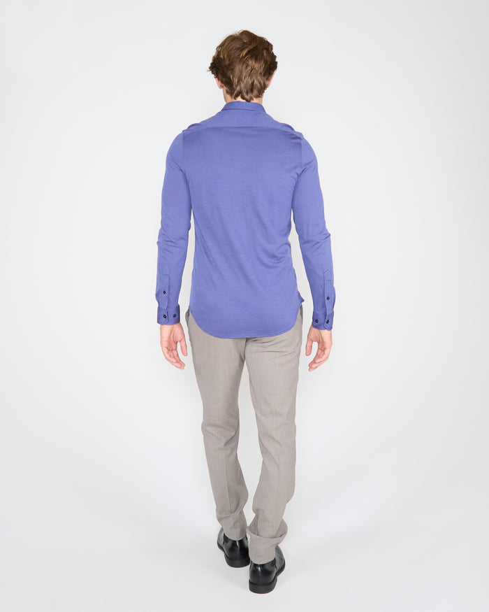 SHAWN MERINO SHIRT IN SKIPPER