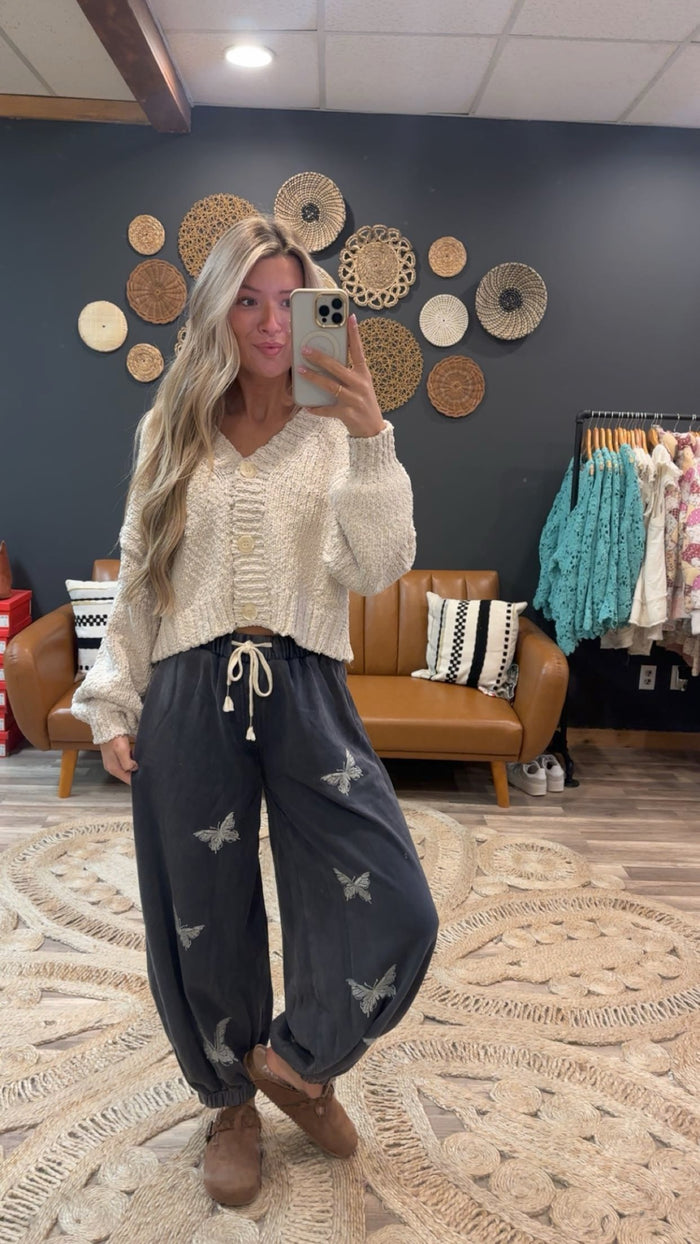 Shell Popcorn Cardigan