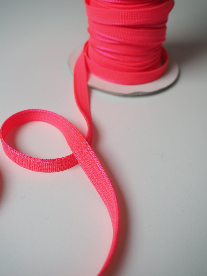 Shindo Neon Pink Woven Satin Piping 10mm