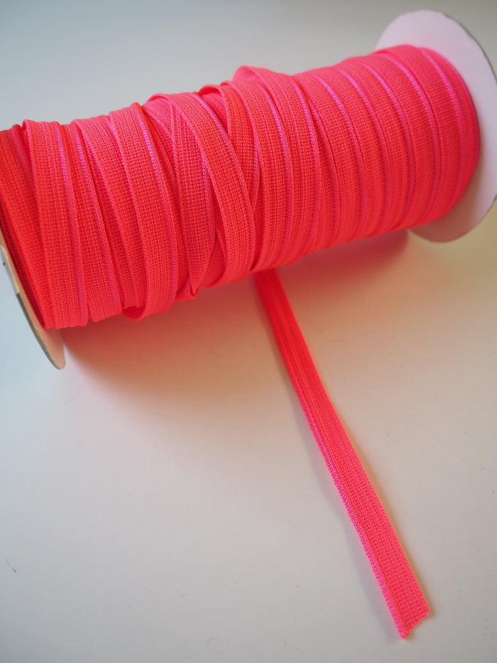 Shindo Neon Pink Woven Satin Piping 10mm