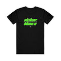Stay Sick Clothing black graphic tee with bold neon green Sicker Than You wavy text across the chest and a small circular logo below, making this standout t-shirt truly unique.