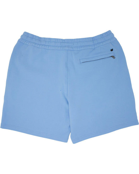 SILUS EMBOSSED INTERLOCK SHORTS - BLUE