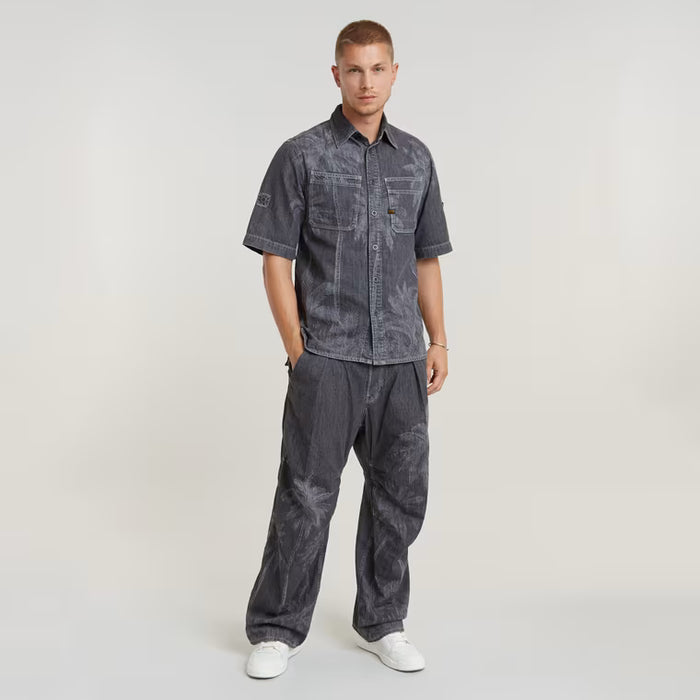 Slanted Double Pocket  Shirt
