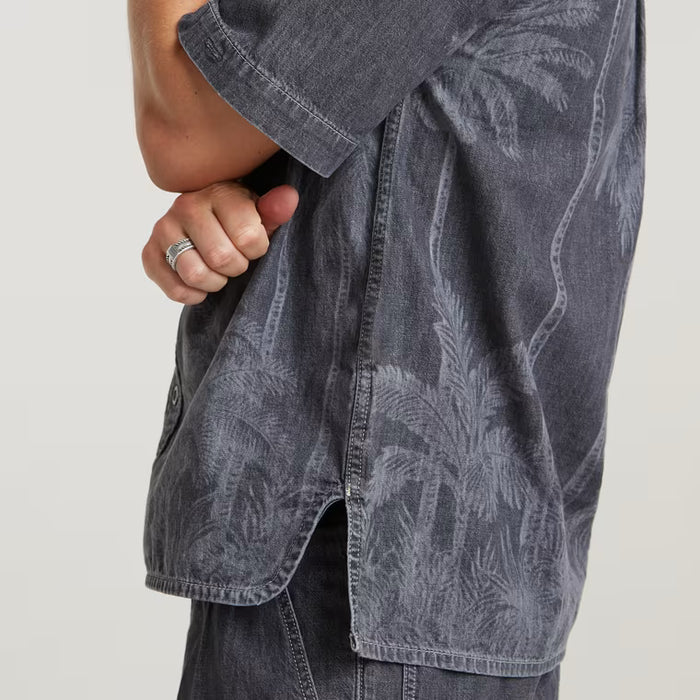 Slanted Double Pocket  Shirt