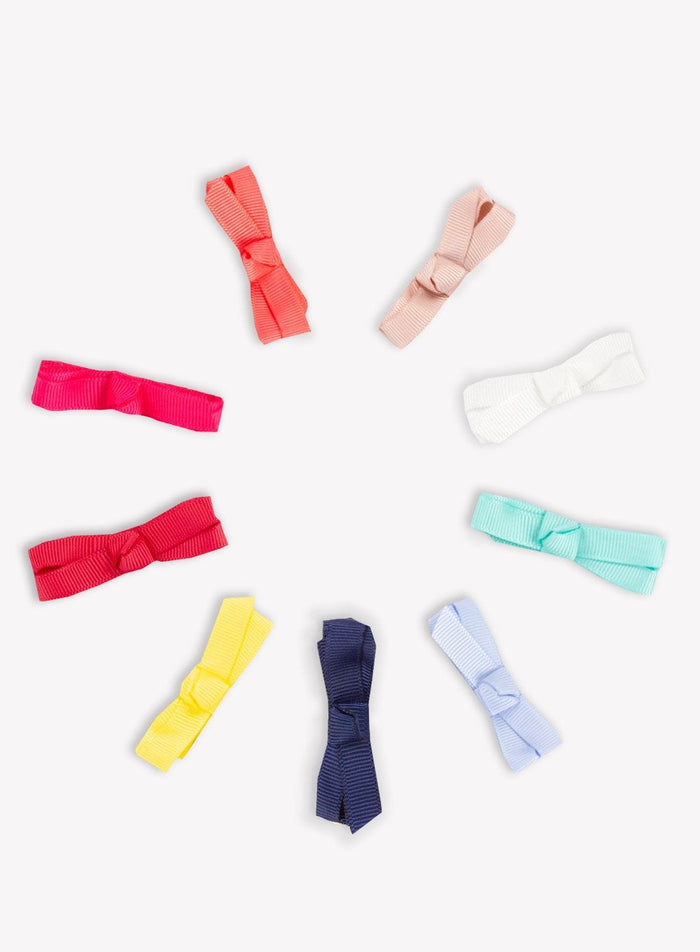 Lily Rose Clip Small Bow Hair Clip in Vanilla - Trotters Childrenswear