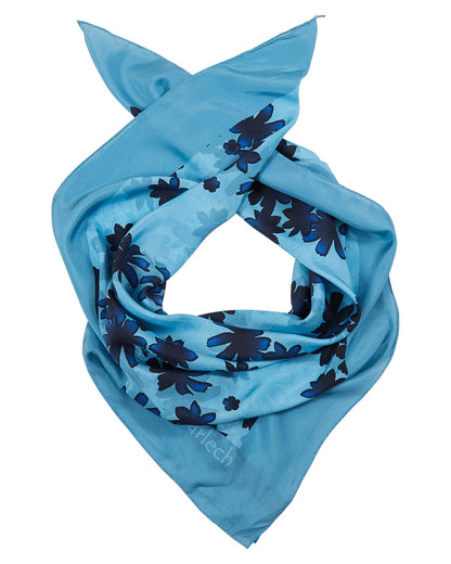 SOFIA SILK SCARF - RAMBLA FLORAL TEAL