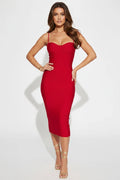 Solenne Scarlet Curve Dress