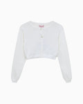 Confiture Cardigan Sophie Cropped Cardigan in White