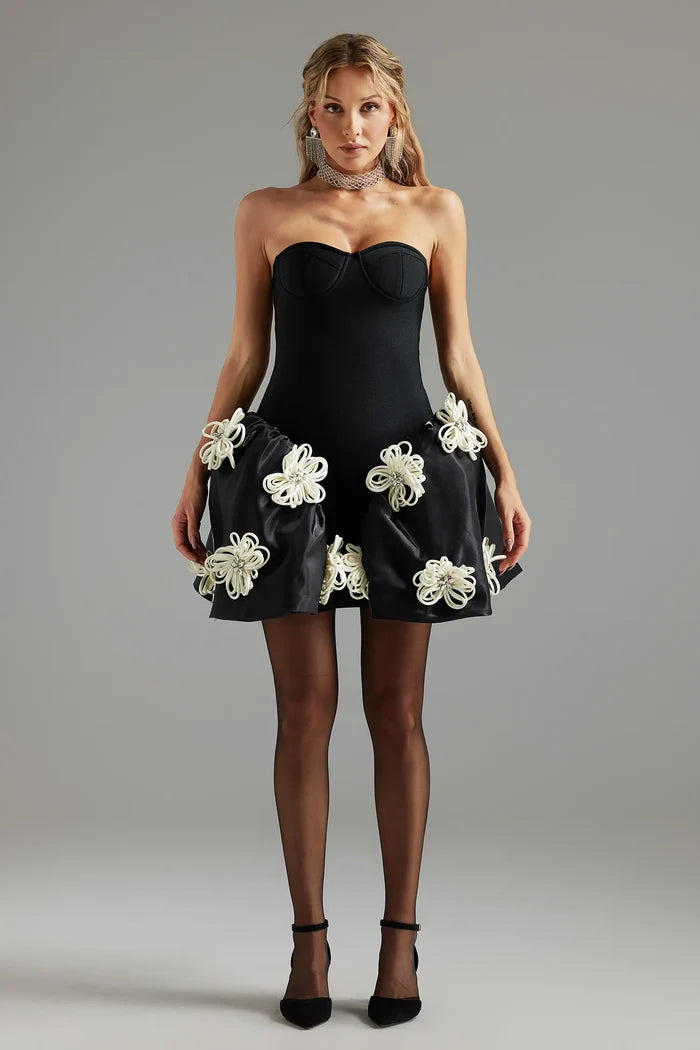 Starla Three-Dimensional Flower Dress
