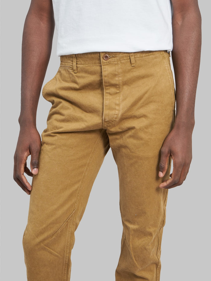 stevenson overall colts chinos v2 khaki relaxed tapered front details