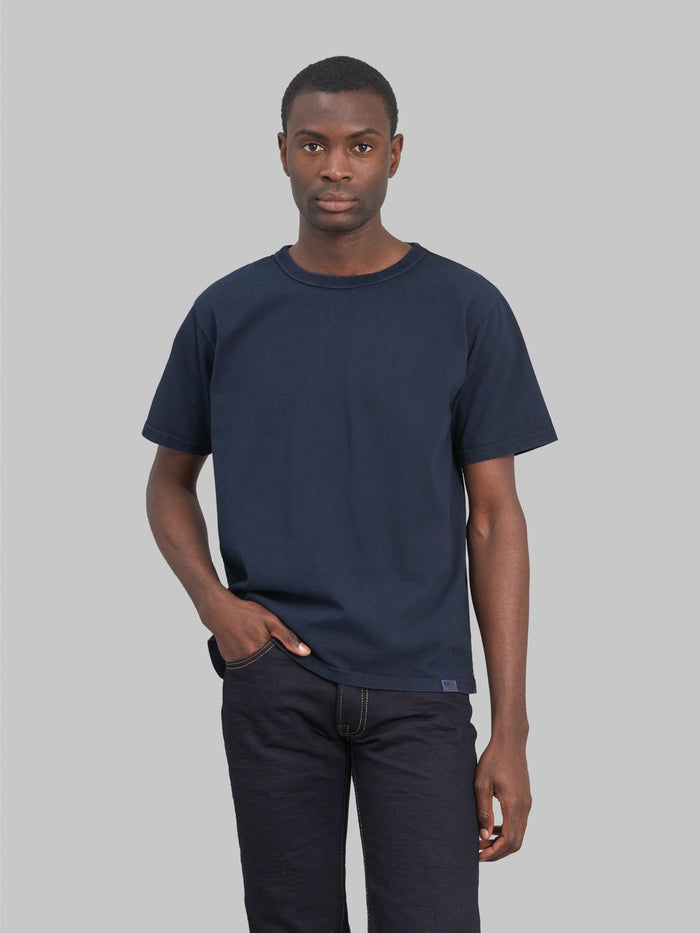 studio dartisan 8136b usa cotton tshirt dark indigo fit